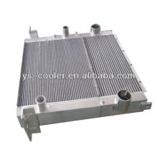 supplier of customized and high performance aluminum construction vehicle fin type intercooler